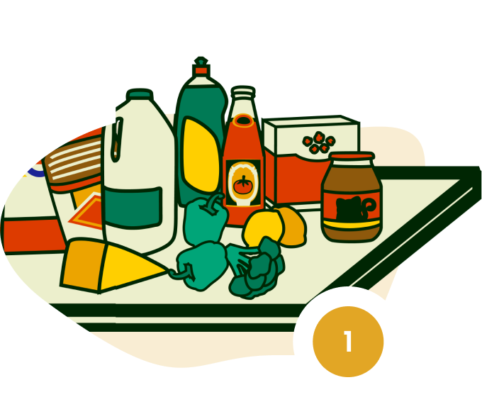 Groceries illustration